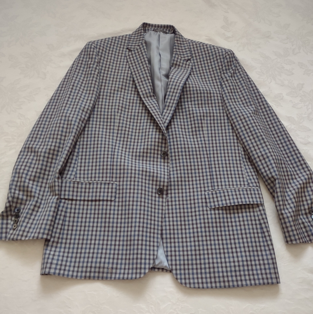 Italian Biella wool plaid tartan S. Cohen REDA gun club check luxury jacket